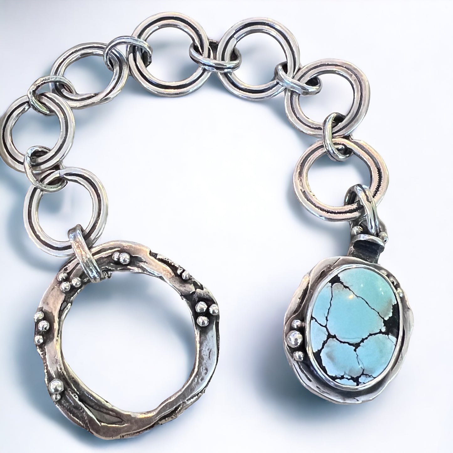 Genuine Turquoise Link bracelet