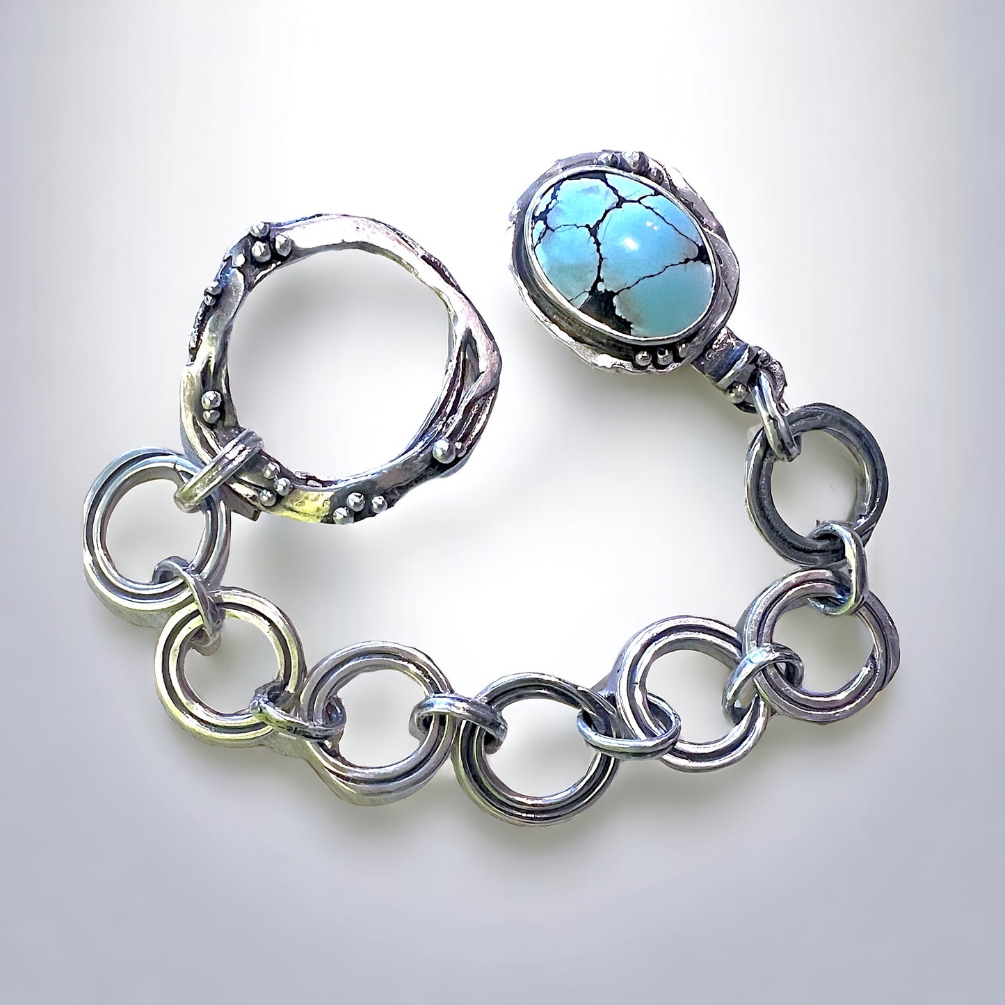 Genuine Turquoise Link bracelet