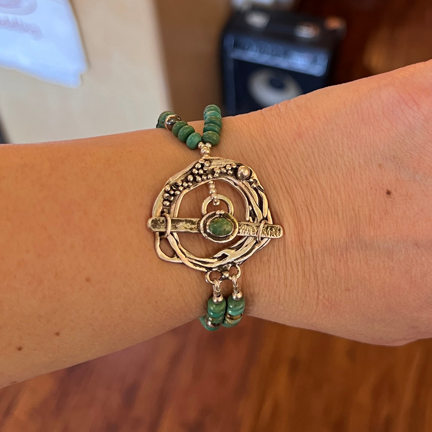 Emerald Valley and Hubei Turquoise Toggle Bracelet