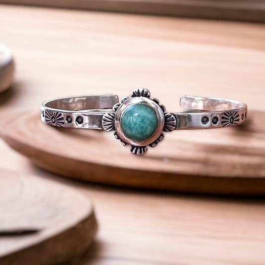 Amazonite Cuff Bracelet