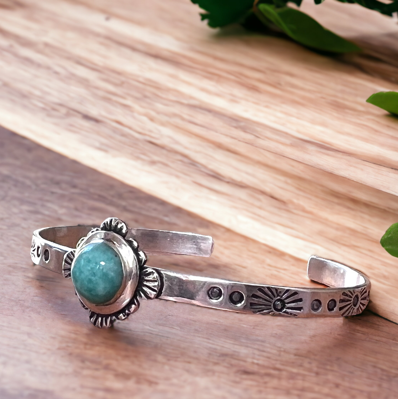 Amazonite Cuff Bracelet