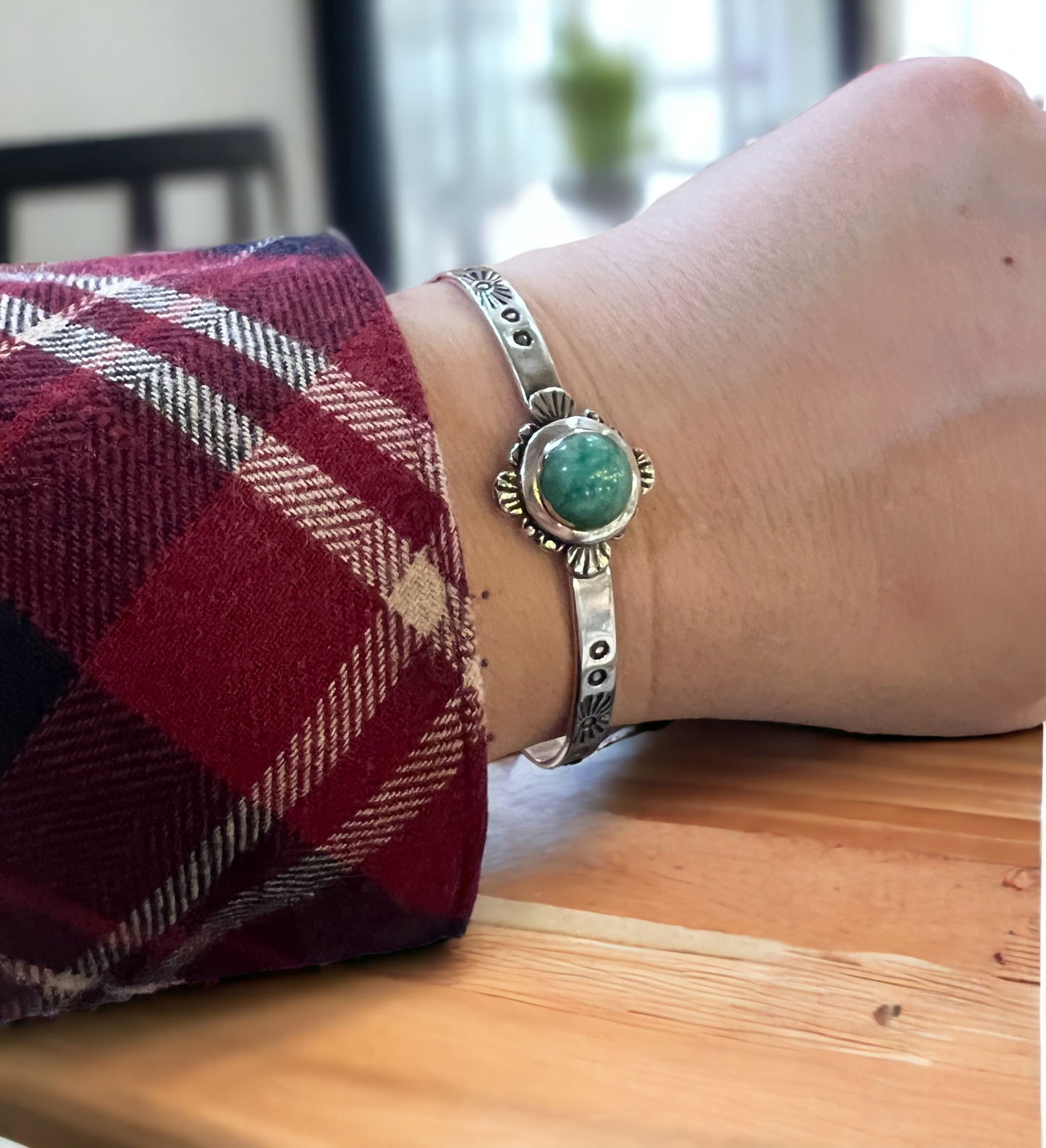 Amazonite Cuff Bracelet