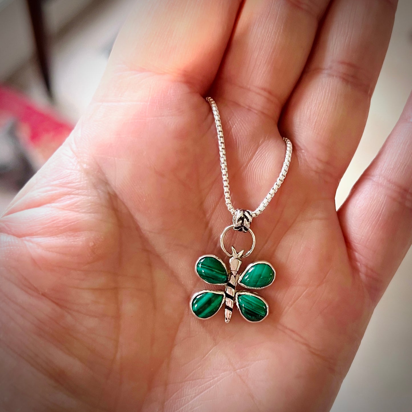 Malachite Butterfly Necklace
