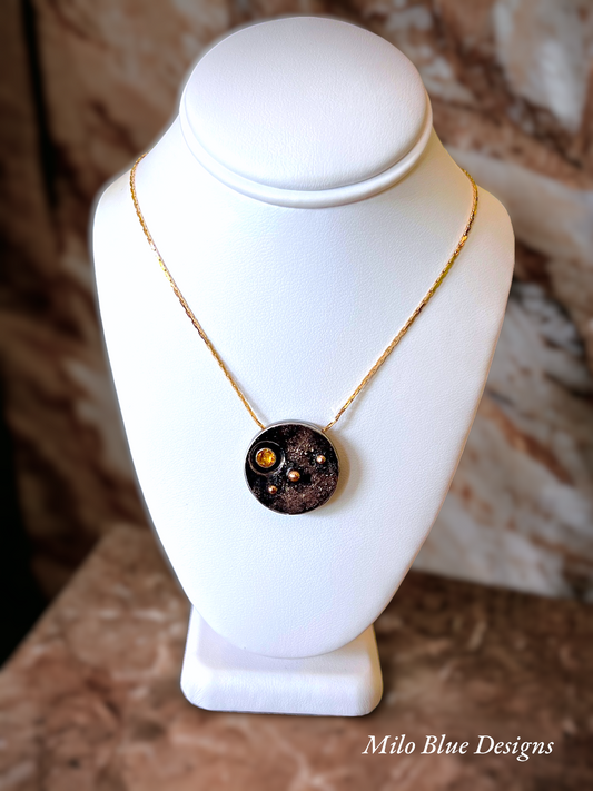 Gold Galaxy Necklace