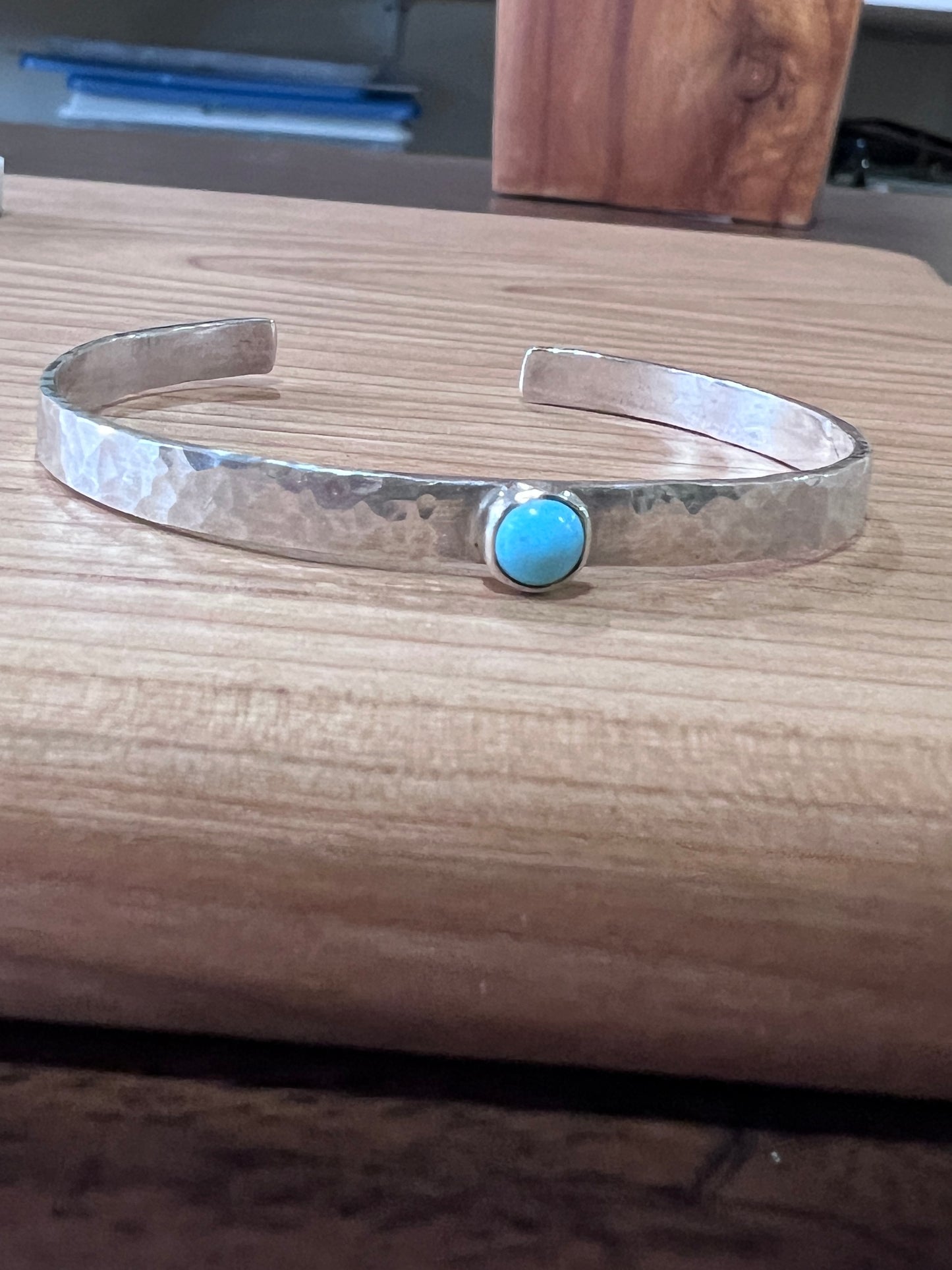 Hammered Turquoise cuff
