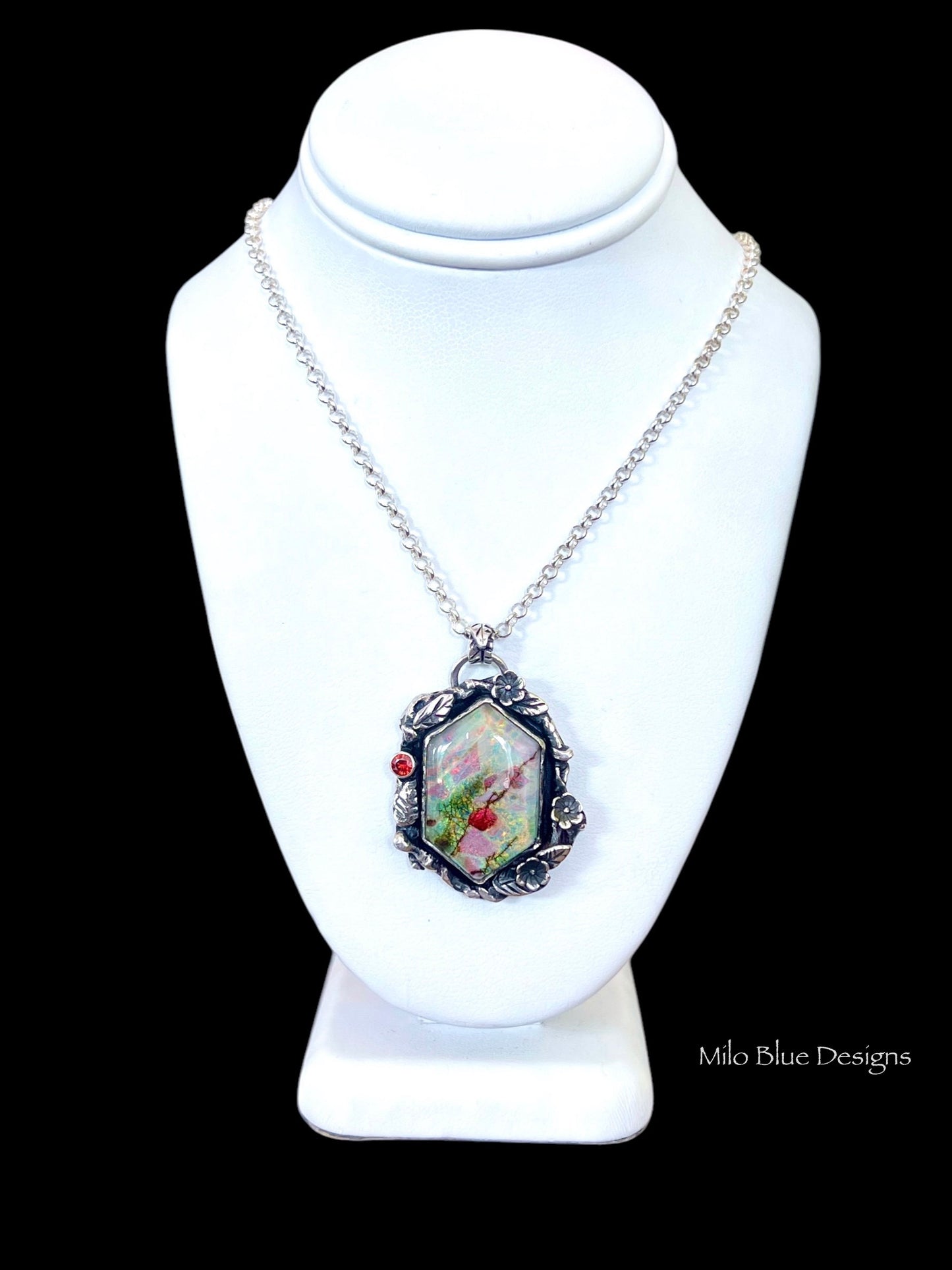 Cherry Blossom Monarch Necklace